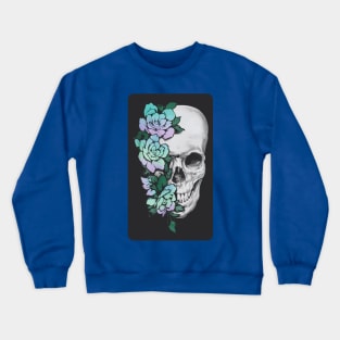 Floral Skull Graphic 2 Crewneck Sweatshirt